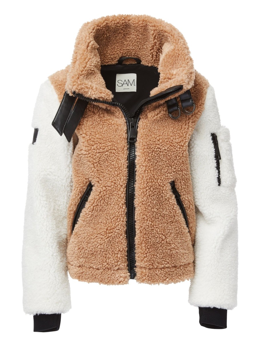 SAM Girls Sherpa Denver Camel/White Best