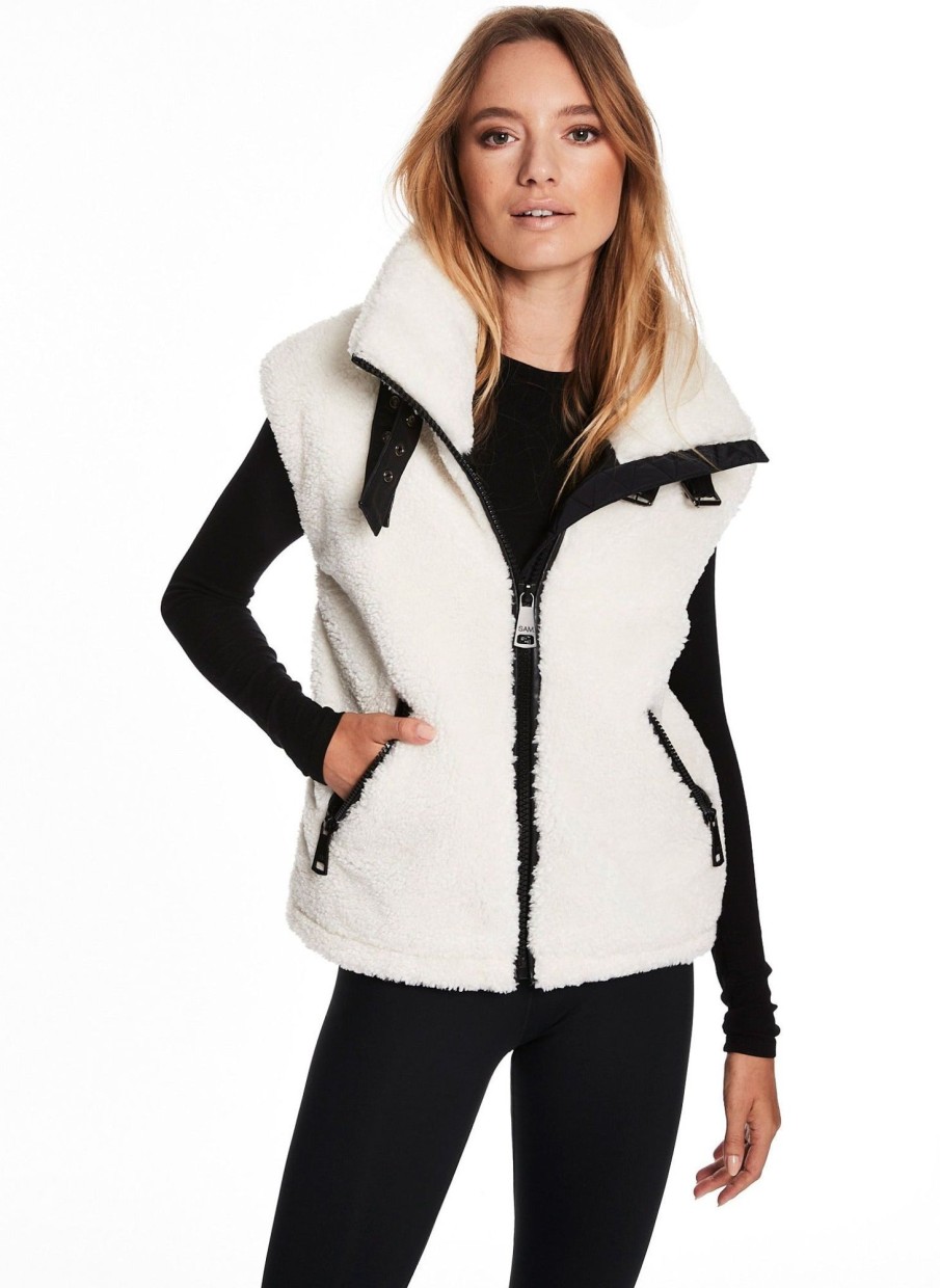 SAM Sherpa Vest White Best