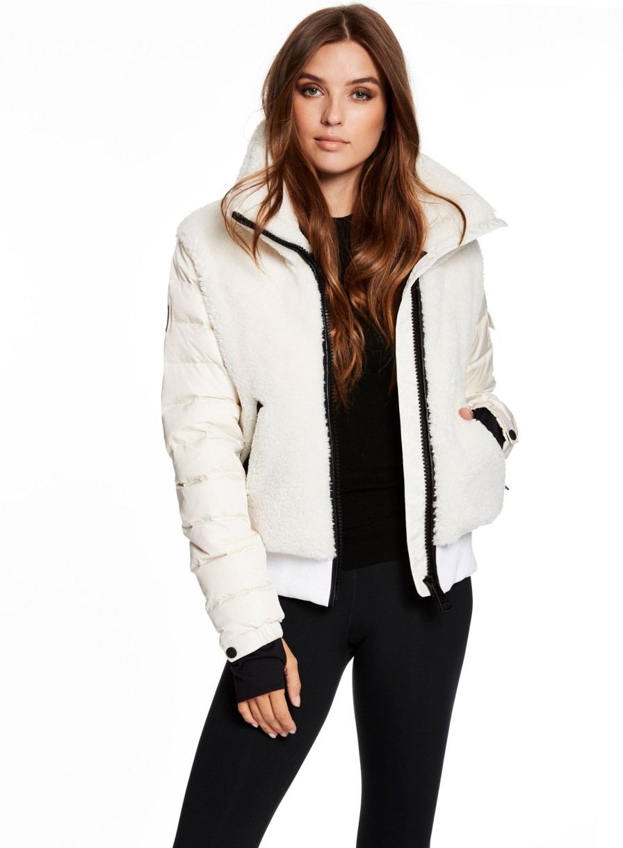 SAM Carson White Sherpa/Cream Sleeves Best